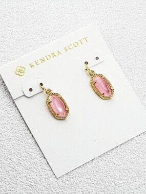 Kendra Scott Pink Cat Eye Earrings